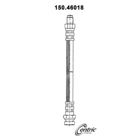 Centric Parts Brake Hose, 150.46018 150.46018